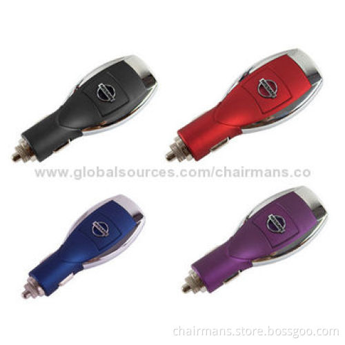 USB Car Chargers, Dual-port or Single Port, 12-24V DC Input